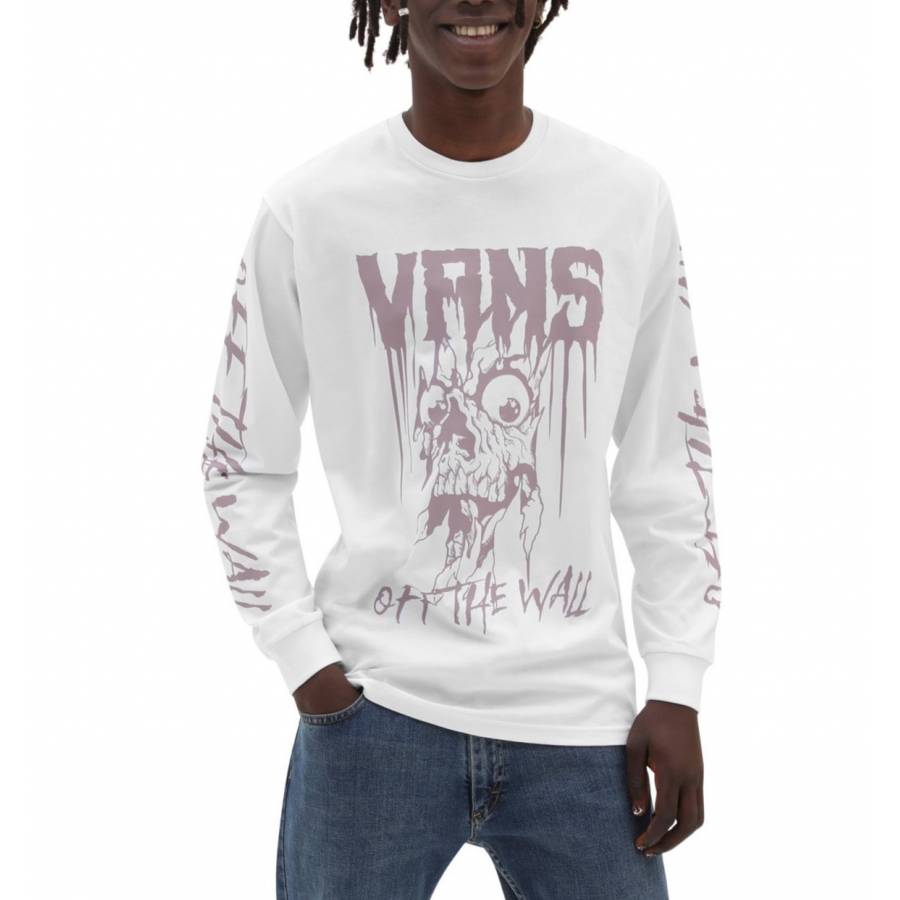 Vans Glaring Eyes LS Tee - White