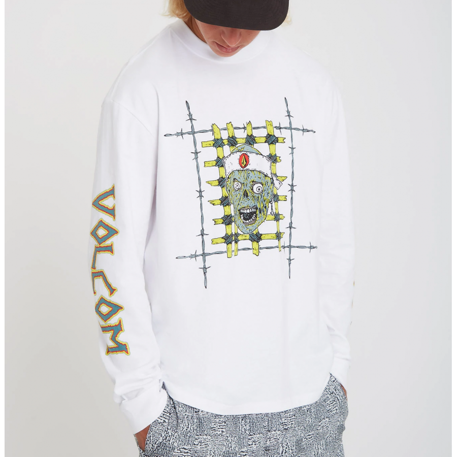 Volcom L/S Richard French T-shirt - White