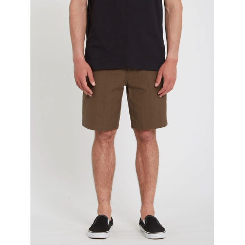 Volcom Frickin Mix Elasticated Waist Short 19" - Dark Earth 