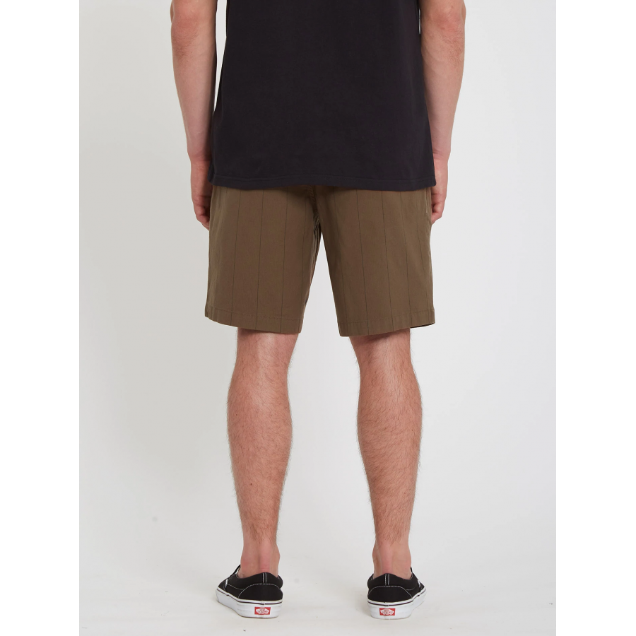 Volcom Frickin Mix Elasticated Waist Short 19" - Dark Earth 