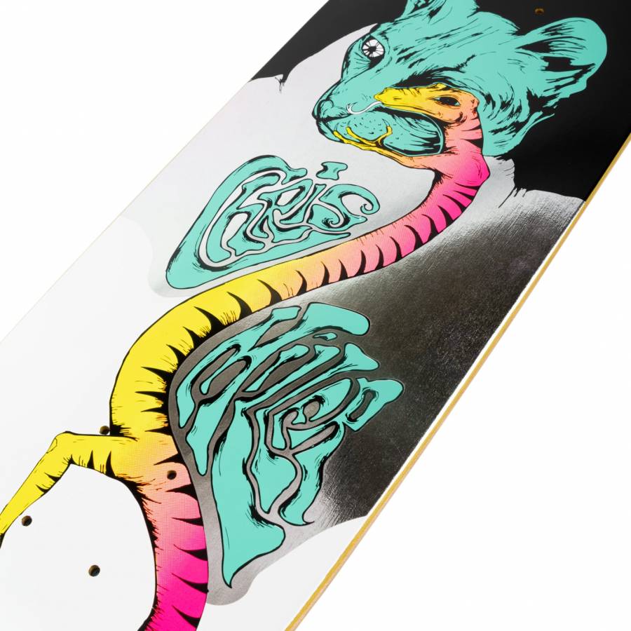 Welcome Skateboards Chris Miller Left Eye on Catblood 2.0 Black White - 8.75