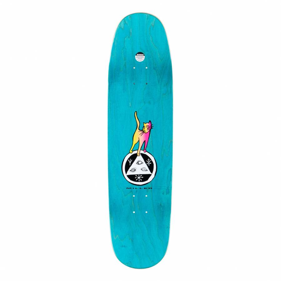Welcome Skateboards Chris Miller Left Eye on Catblood 2.0 Black White - 8.75