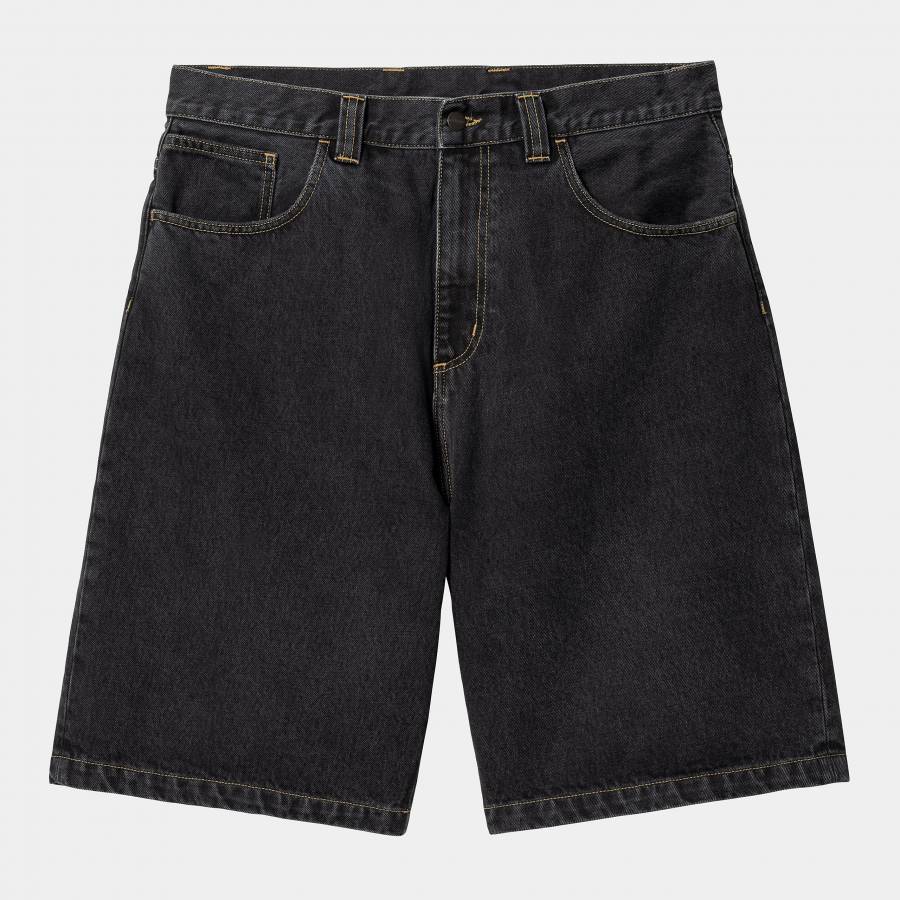 Carhartt WIP Brandon Short - Black (Stone Washed)