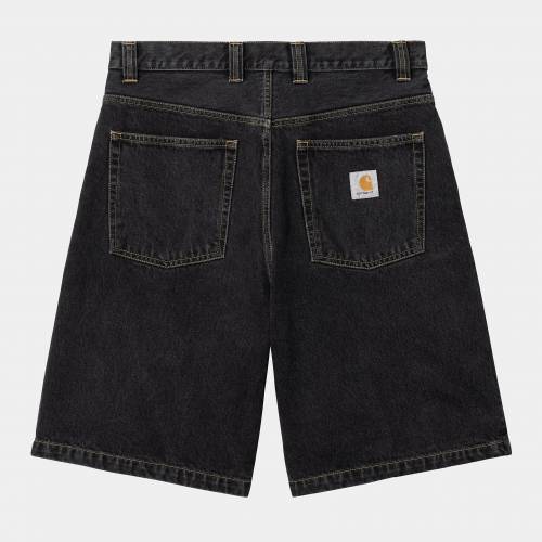 Carhartt WIP Brandon Short - Black (Stone Washed)