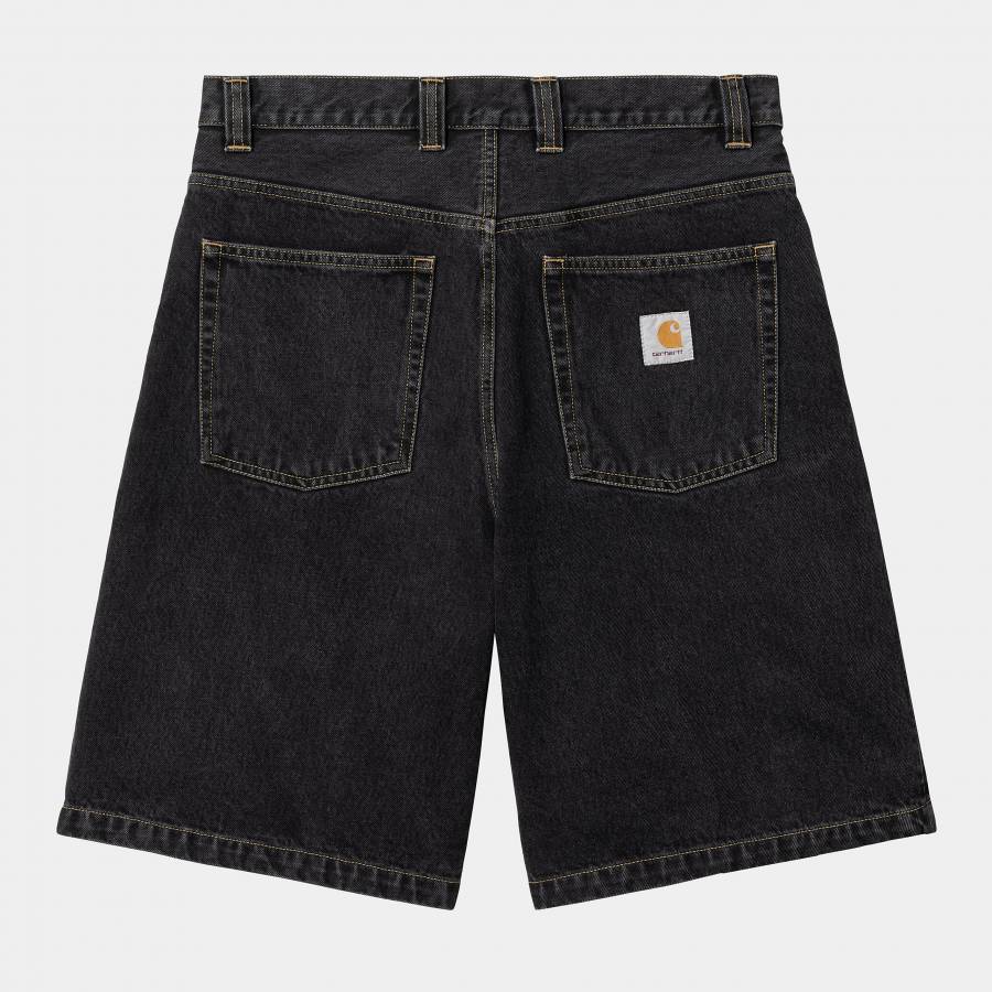 Carhartt WIP Brandon Short - Black (Stone Washed)