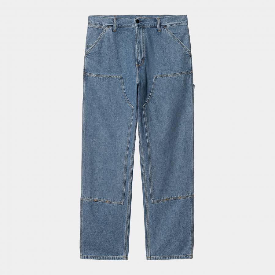 Carhartt WIP Double Knee Pant - Blue Heavy Stone Wash