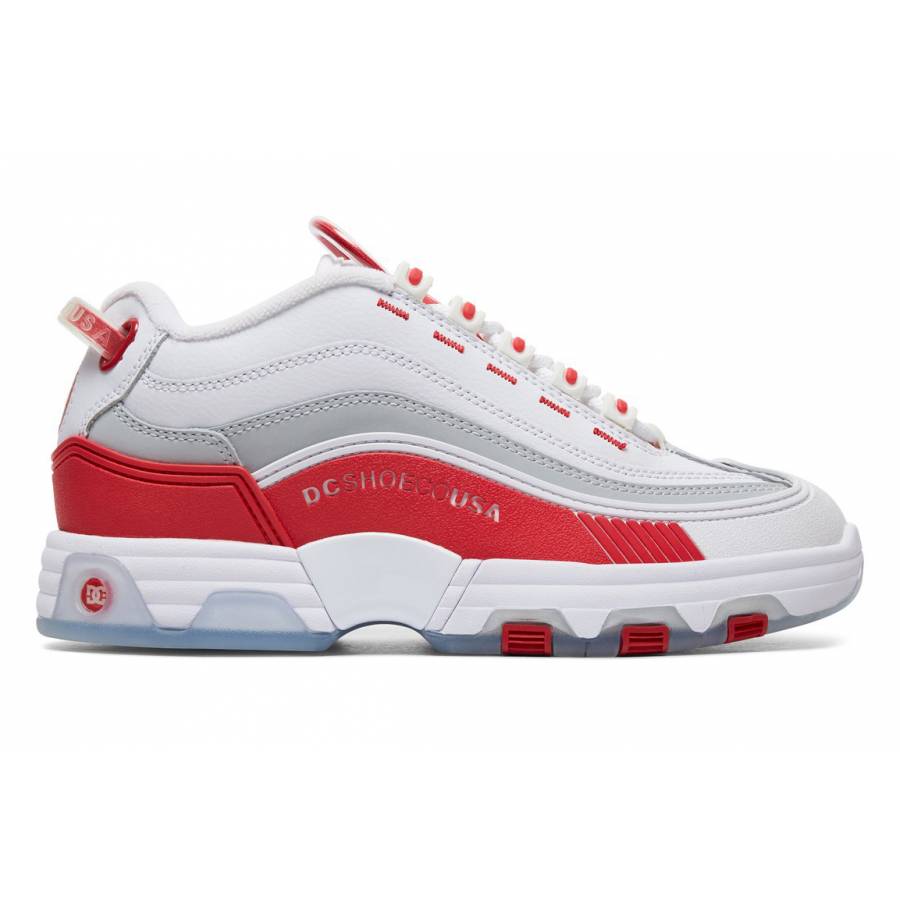 DC Shoes Legacy Og Shoes - White/Red