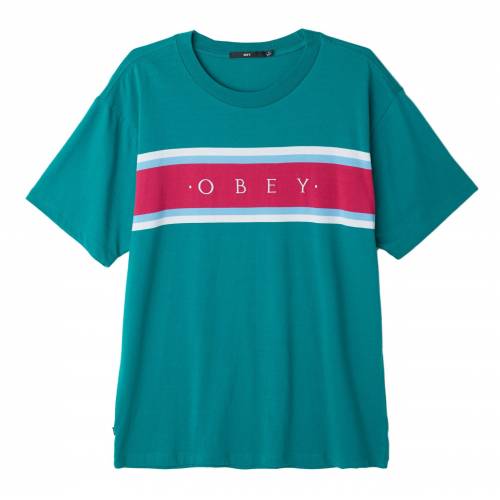 Obey Charm Classic T-Shirt - Blue / Green / Multi 