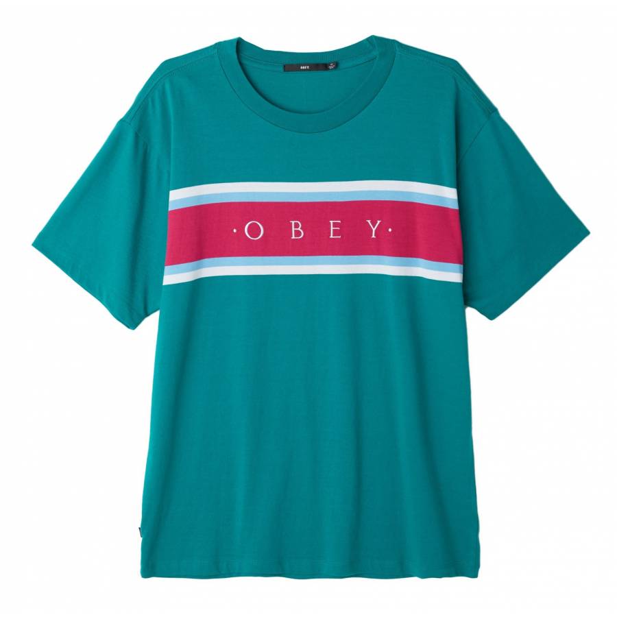 Obey Charm Classic T-Shirt - Blue / Green / Multi 