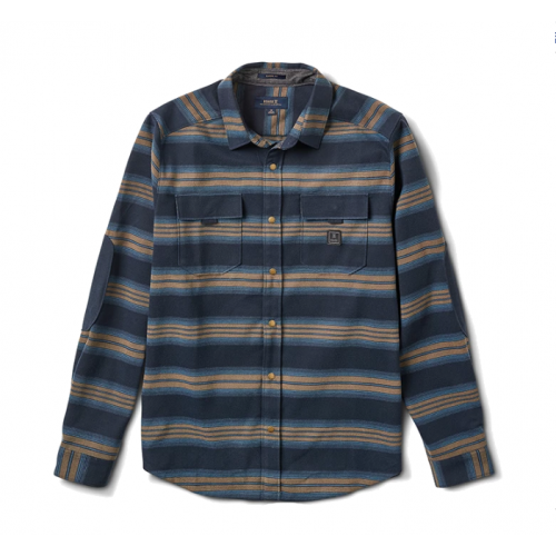 Roark Diablo Long Sleeve Flannel Shirt - Blue 