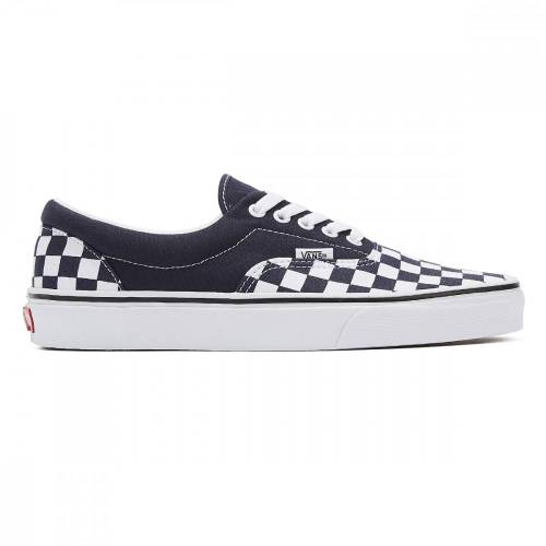 Vans Era Checkerboard Shoes - Navy / White