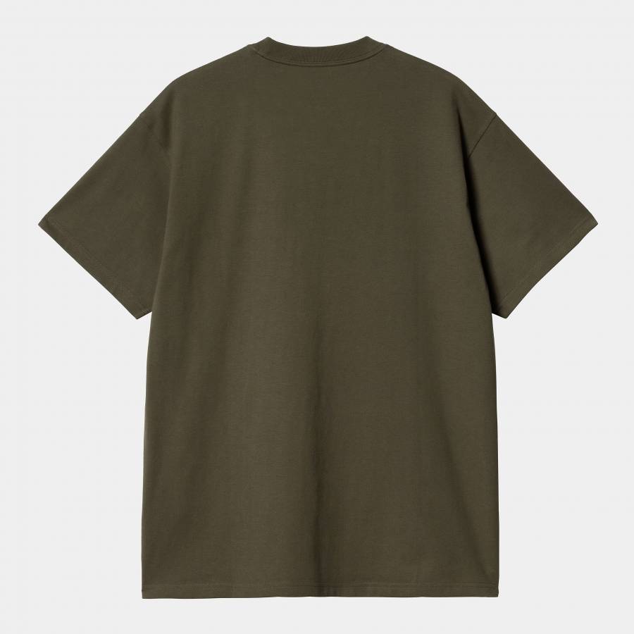 Carhartt WIP S/S Script Embroidery T-Shirt - Cypress / White