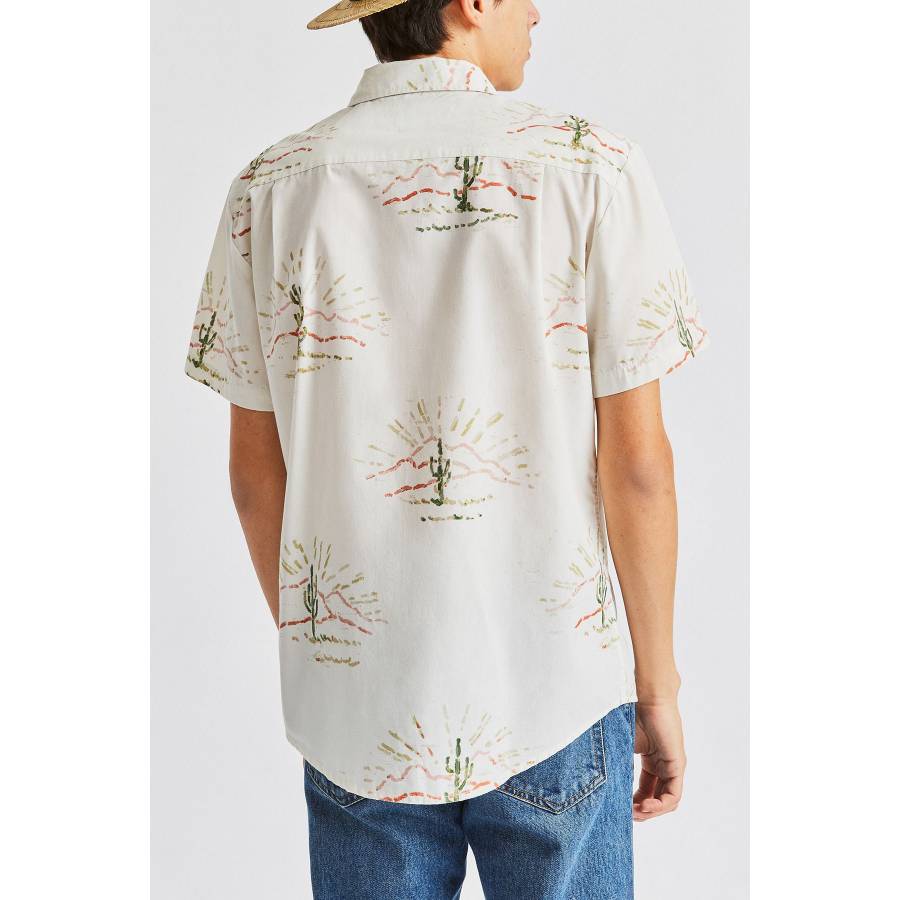 Brixton Charter Print S/S Woven - Dove