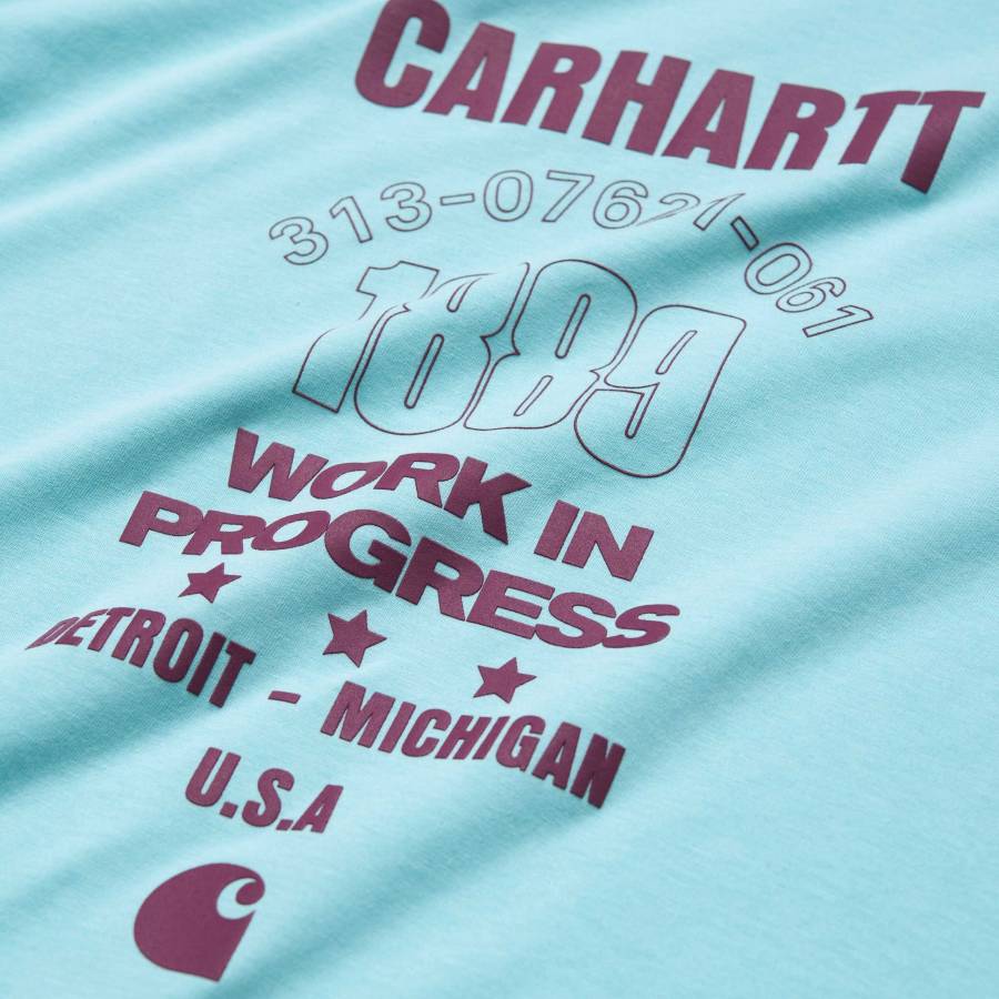 Carhartt WIP S/S Ringer 1889 Tee - Window / Shiraz