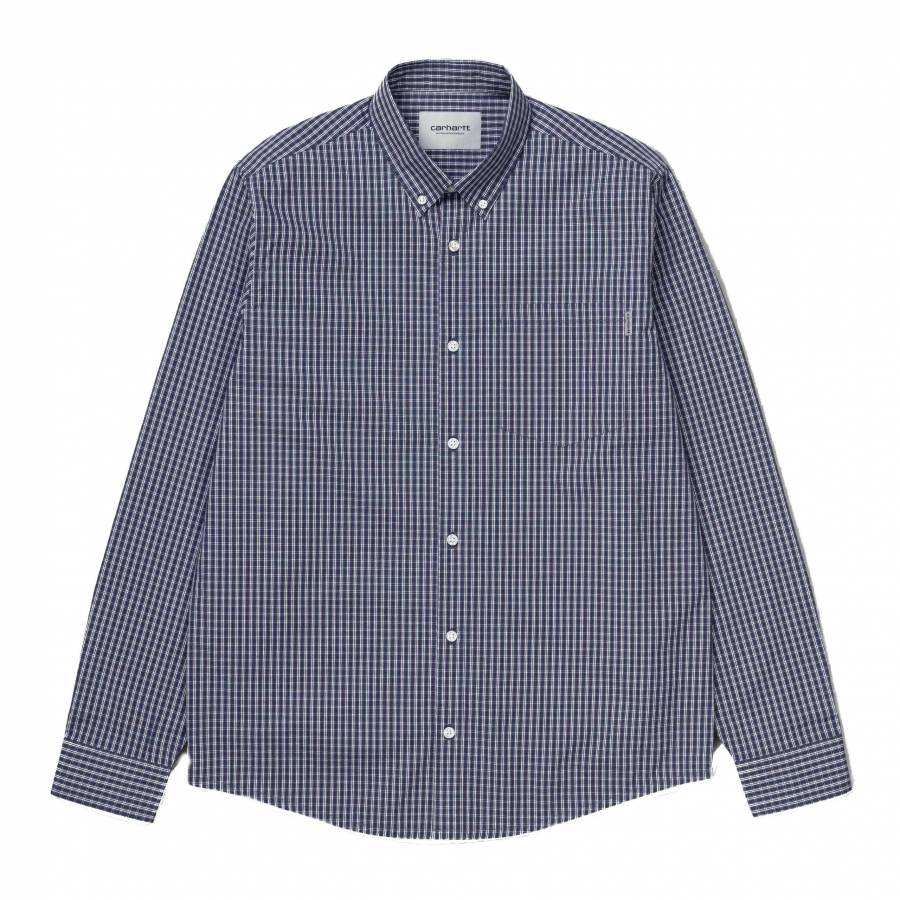 Carhartt WIP L/S Alistair Shirt- Blue