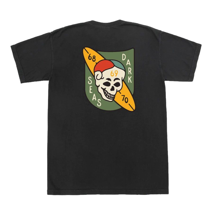 Dark Seas Commando Pigment T-shirt - Black