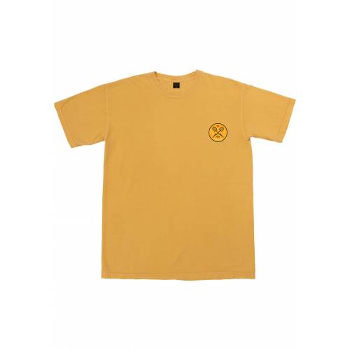 Dark Seas Hand Signals Pigment T-shirt - Mustard