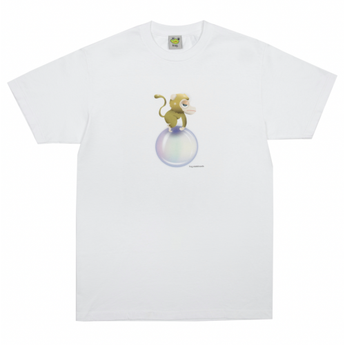 Frog Skateboards Monkey Bubble - White