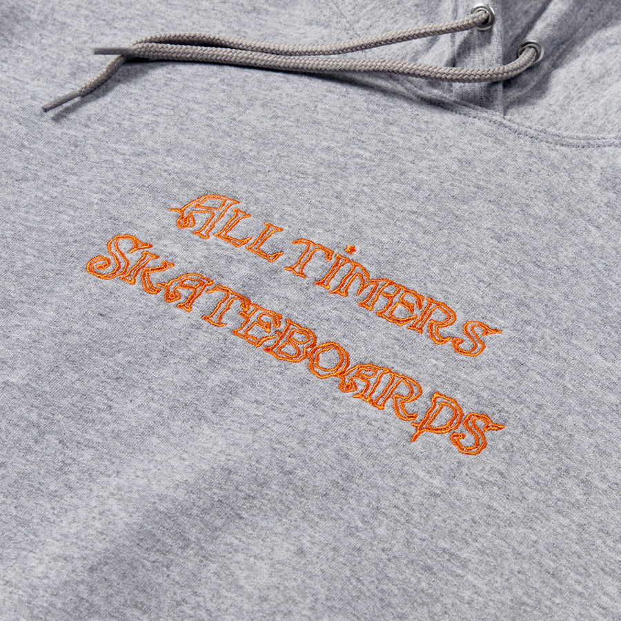 Alltimers Noelle Embroidered Hoodie - Heather Grey