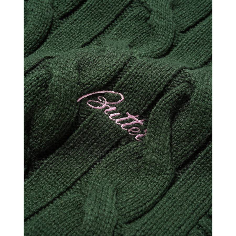 Butter Cable Knit Vest - Forest