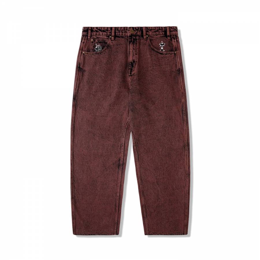 Butter Critter Denim Jeans - Brick