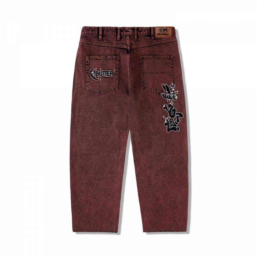 Butter Critter Denim Jeans - Brick