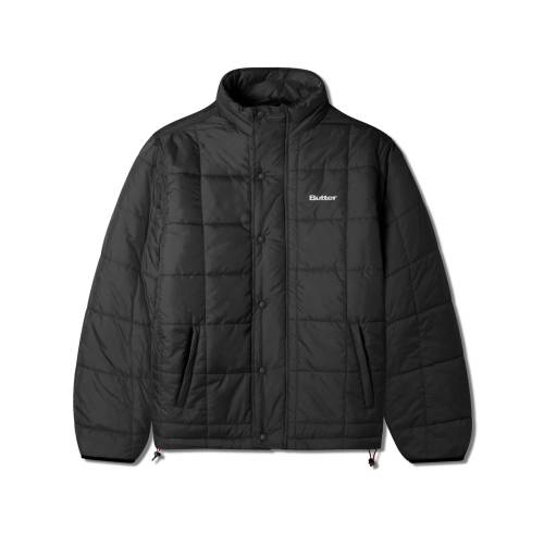 Butter Grid Puffer Jacket - Black