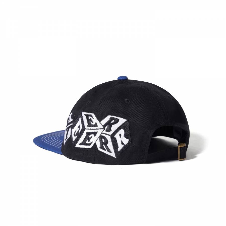 Butter Cubes 6 Panel Hat - Black / Royal Blue