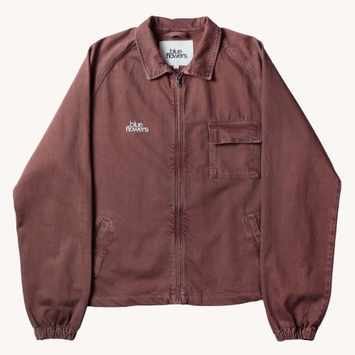 Blue Flowers Sunshine Jacket - Washed Brown