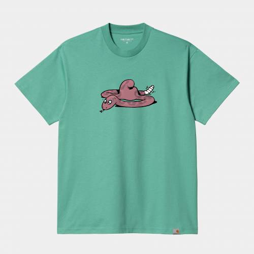 Carhartt WIP S/S Snek T-shirt - Aqua Green