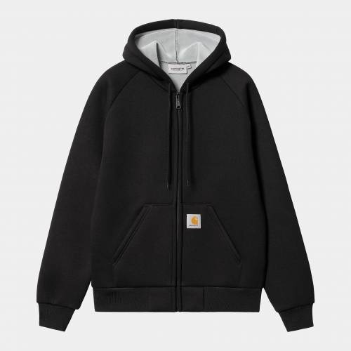 Carhartt WIP Car-Lux Hooded Jacket - Black / Grey