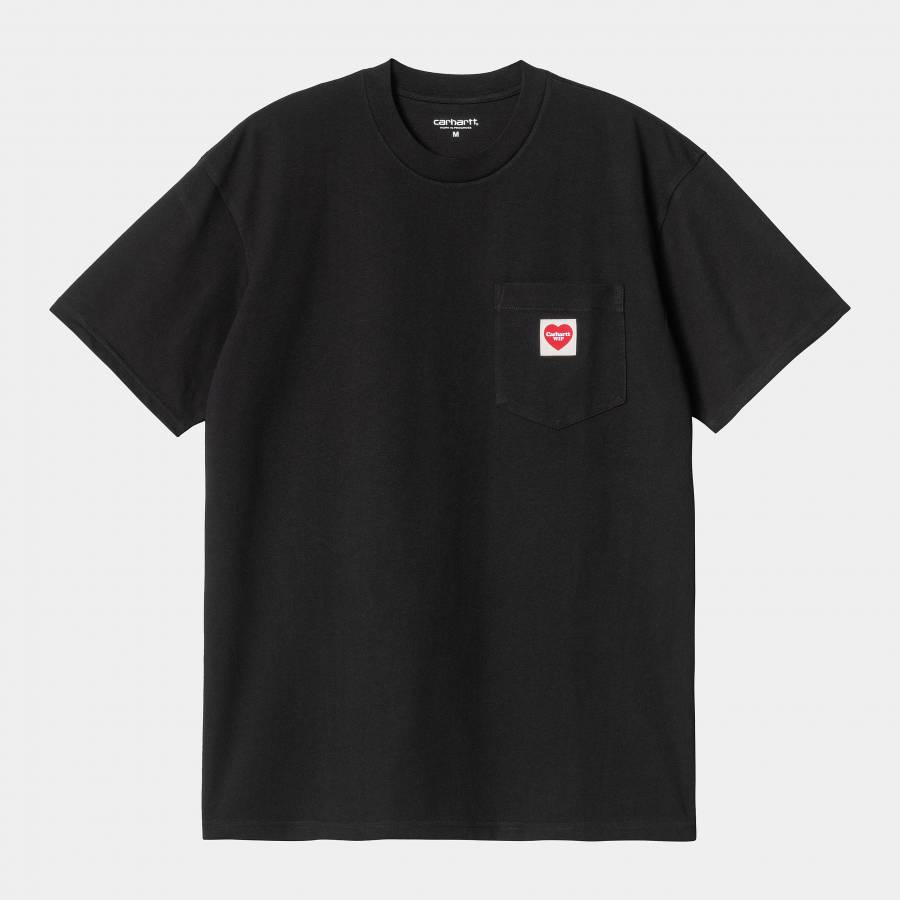 Carhartt WIP S/S Pocket Heart T-Shirt - Black / Re...