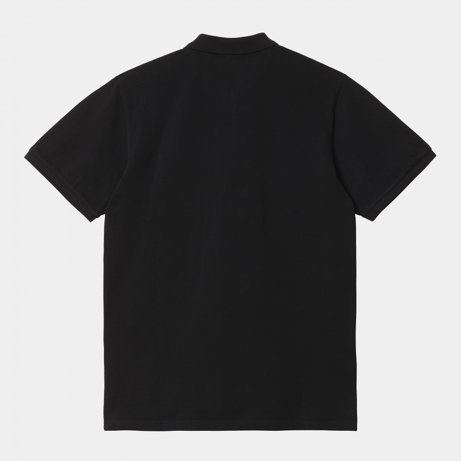 Carhartt WIP S/S Chase Pique Polo - Black / Gold