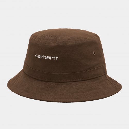 Carhartt WIP Script Bucket Hat - Tamarind / White