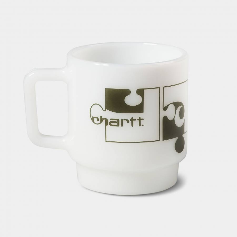 Carhartt WIP Assemble Glass Mug - White / Plant