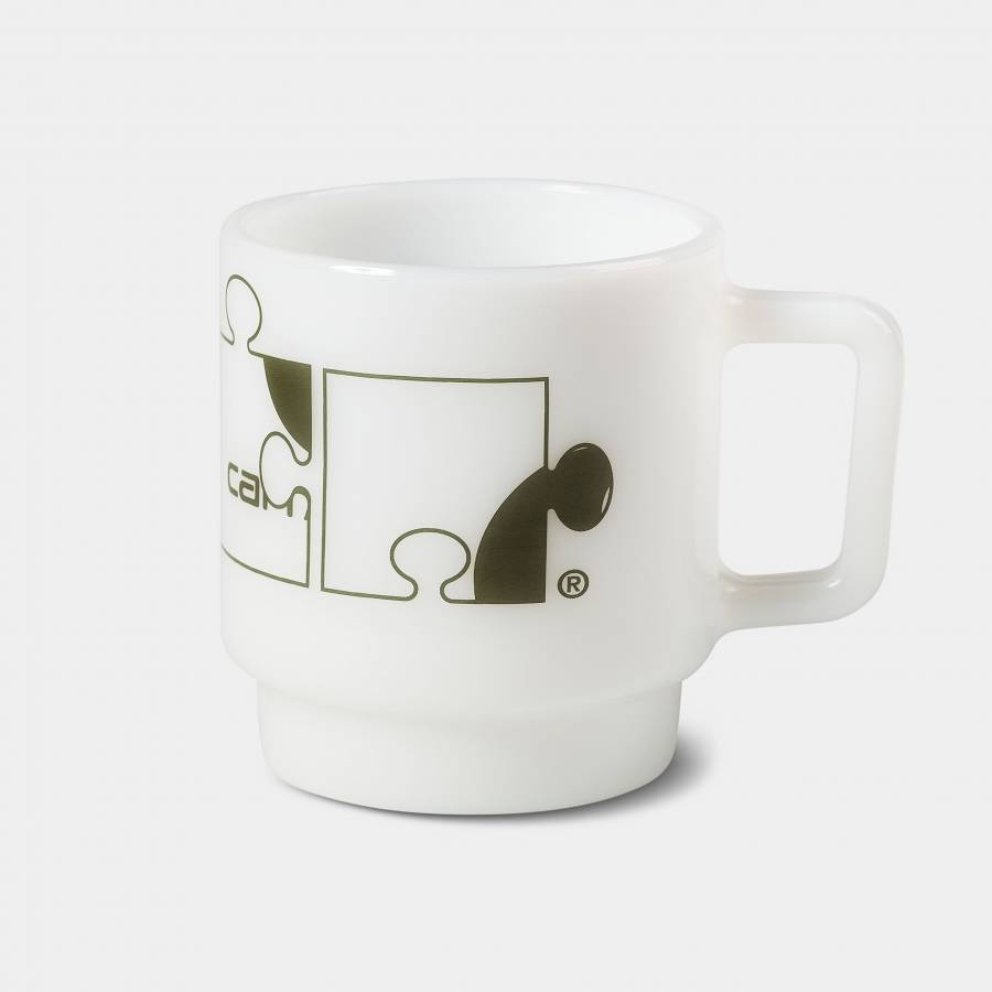 Carhartt WIP Assemble Glass Mug - White / Plant
