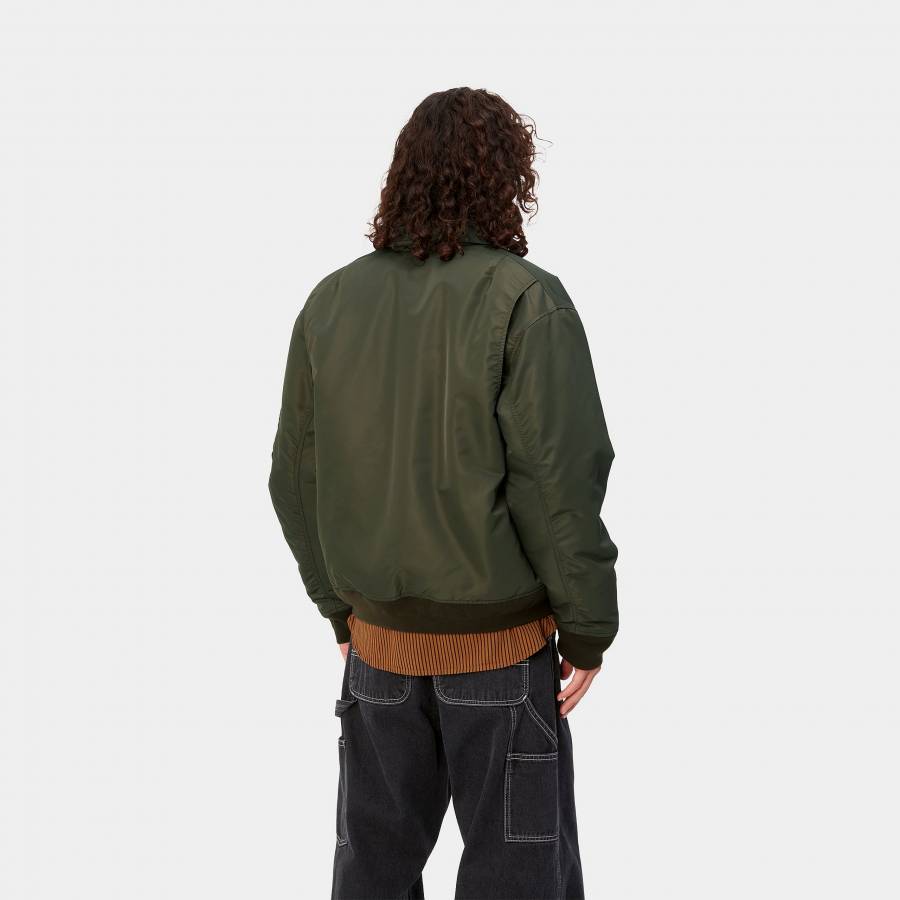 Carhartt WIP Olten Bomber - Plant / Smoke Green