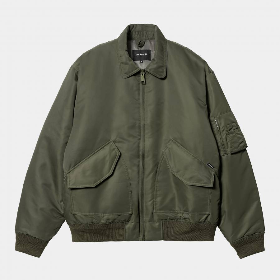 Carhartt WIP Olten Bomber - Plant / Smoke Green