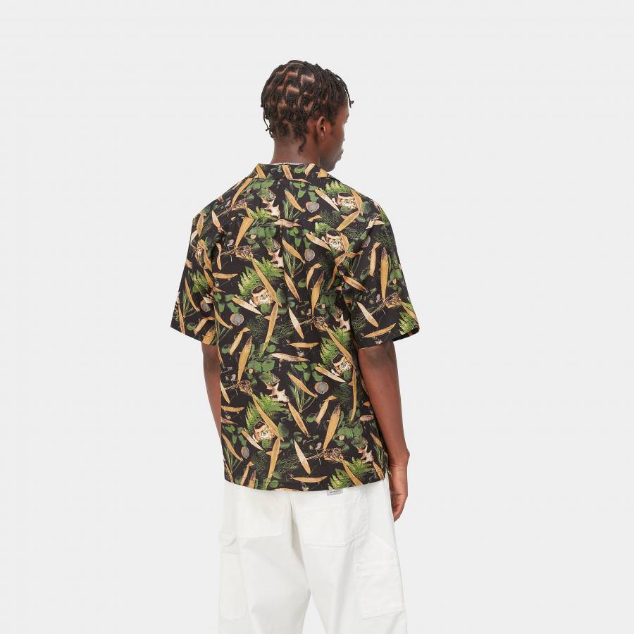 Carhartt WIP S/S Lumen Shirt - Lumen Print / Black