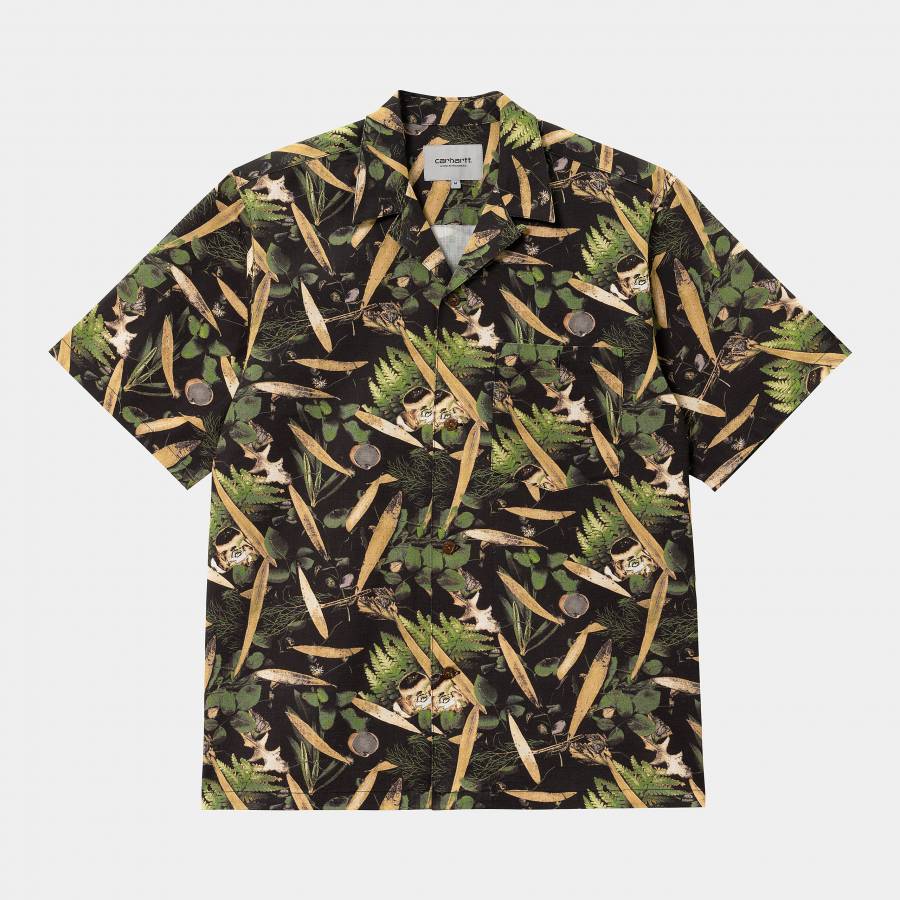 Carhartt WIP S/S Lumen Shirt - Lumen Print / Black