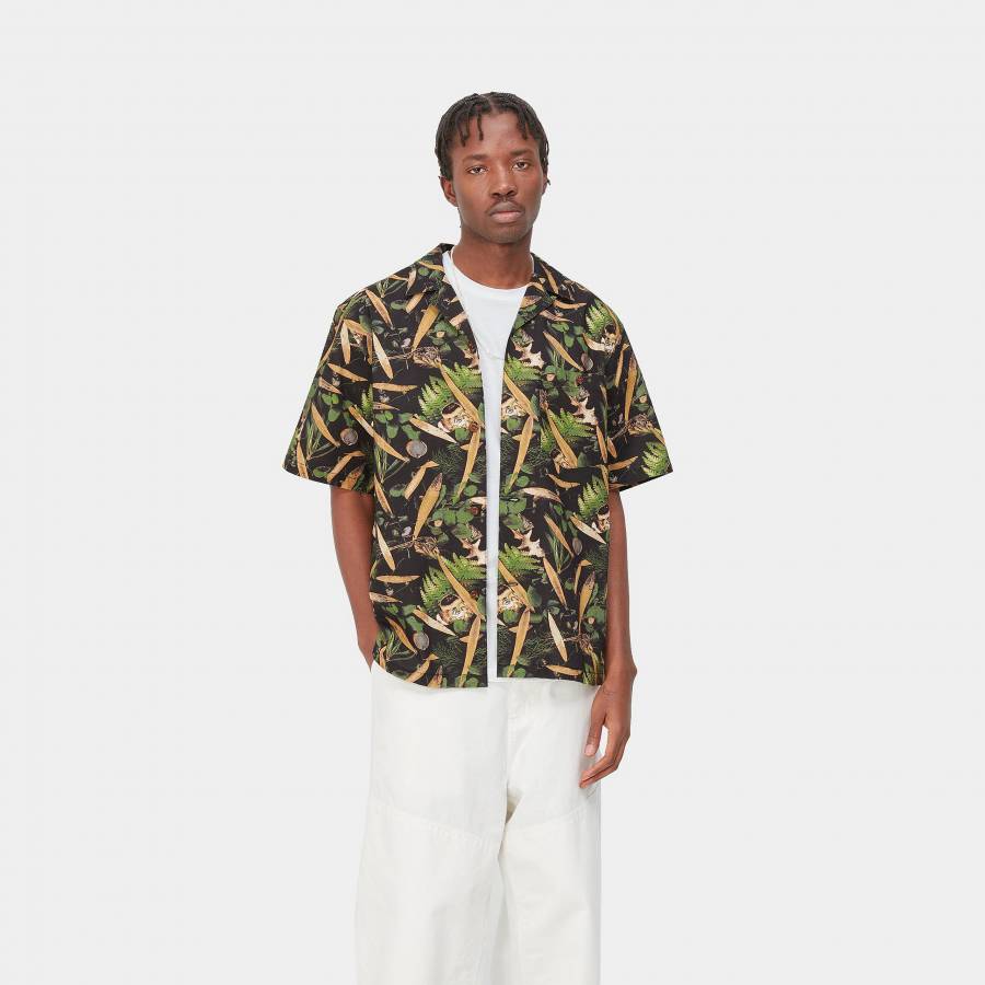 Carhartt WIP S/S Lumen Shirt - Lumen Print / Black