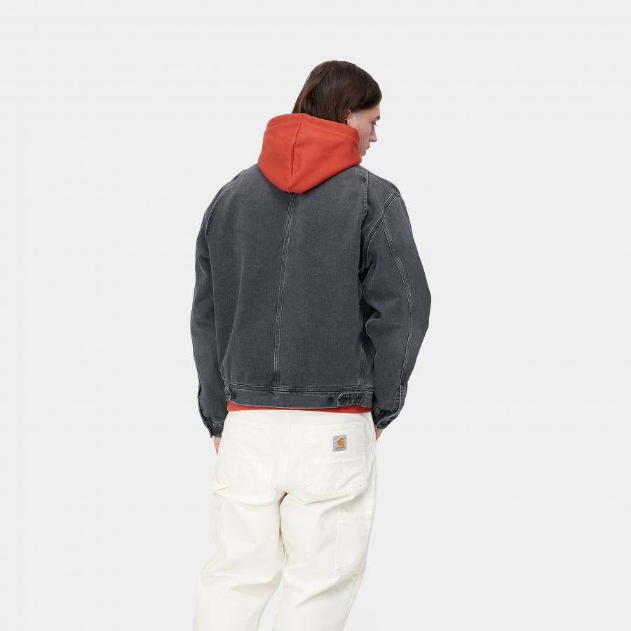 Carhartt WIP Saledo Jacket - Black (Light Used Wash)