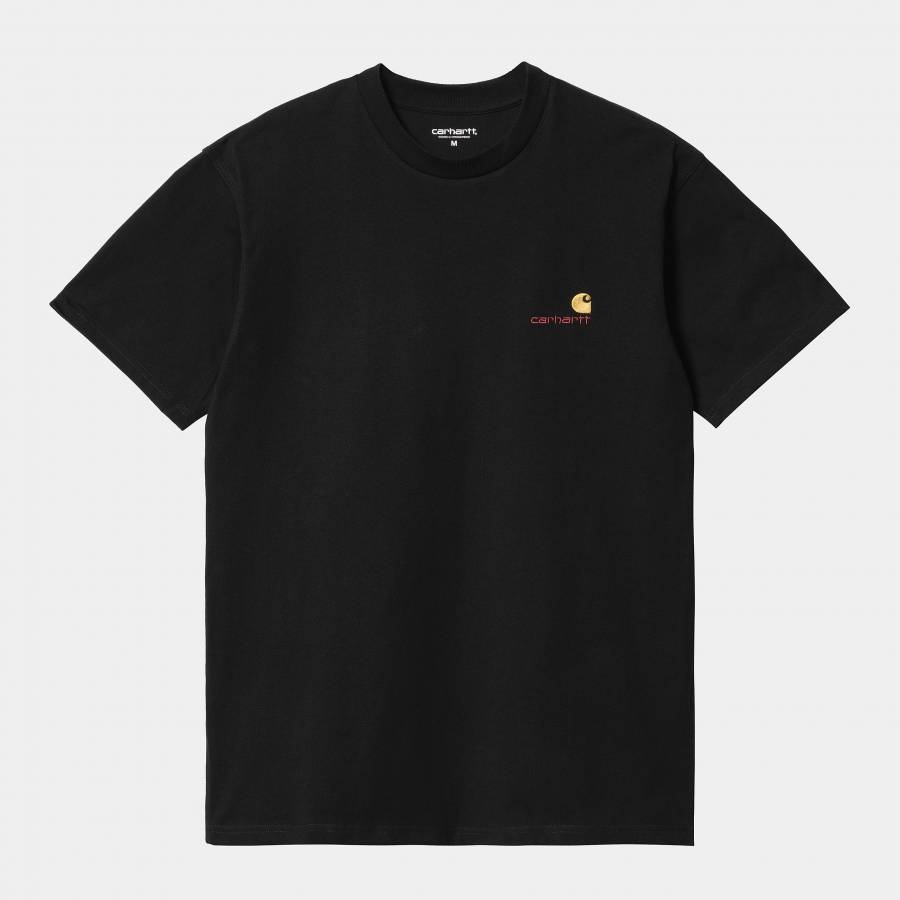 Carhartt WIP S/S American Script T-Shirt - Black