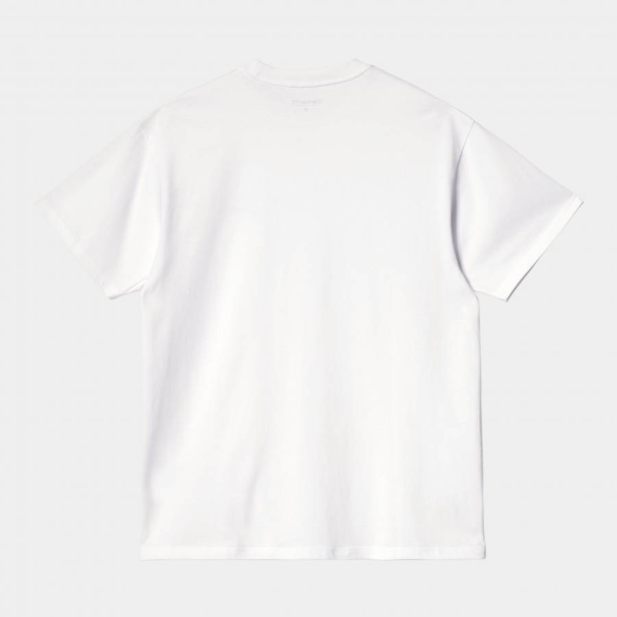 Carhartt WIP S/S American Script T-Shirt - White
