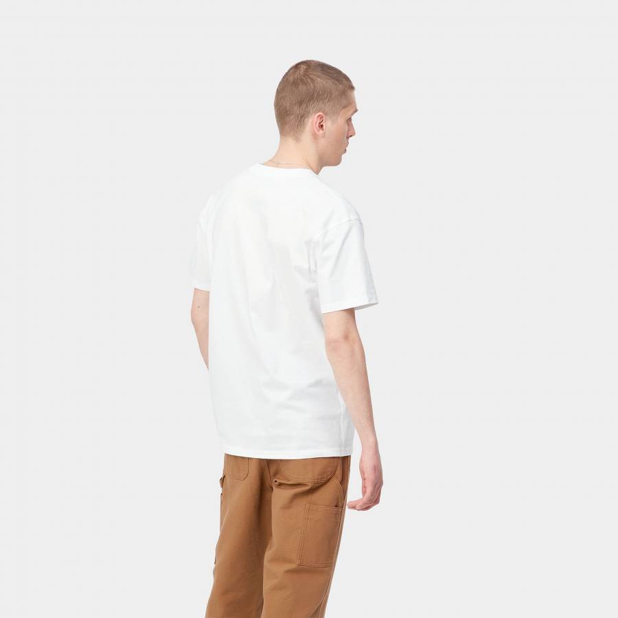 Carhartt WIP S/S American Script T-Shirt - White