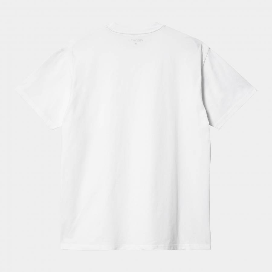 Carhartt WIP S/S Pocket Heart T-Shirt - White / Red