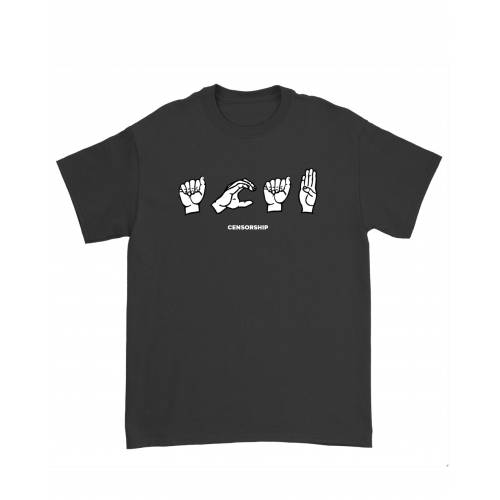Censorship Signs T-Shirt - Black