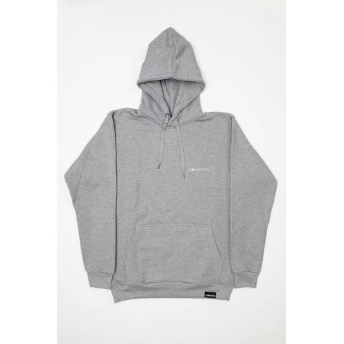 Collective World Hoodie - Grey Heather / White
