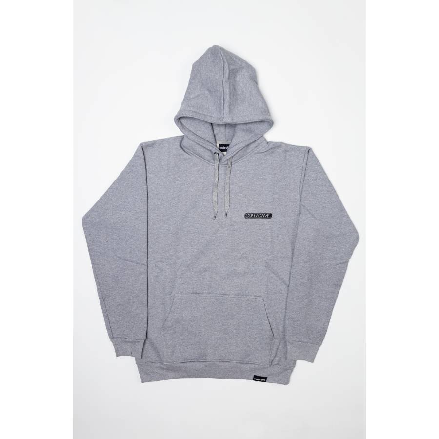 Collective Box 3D Hoodie - Heather Grey / Black