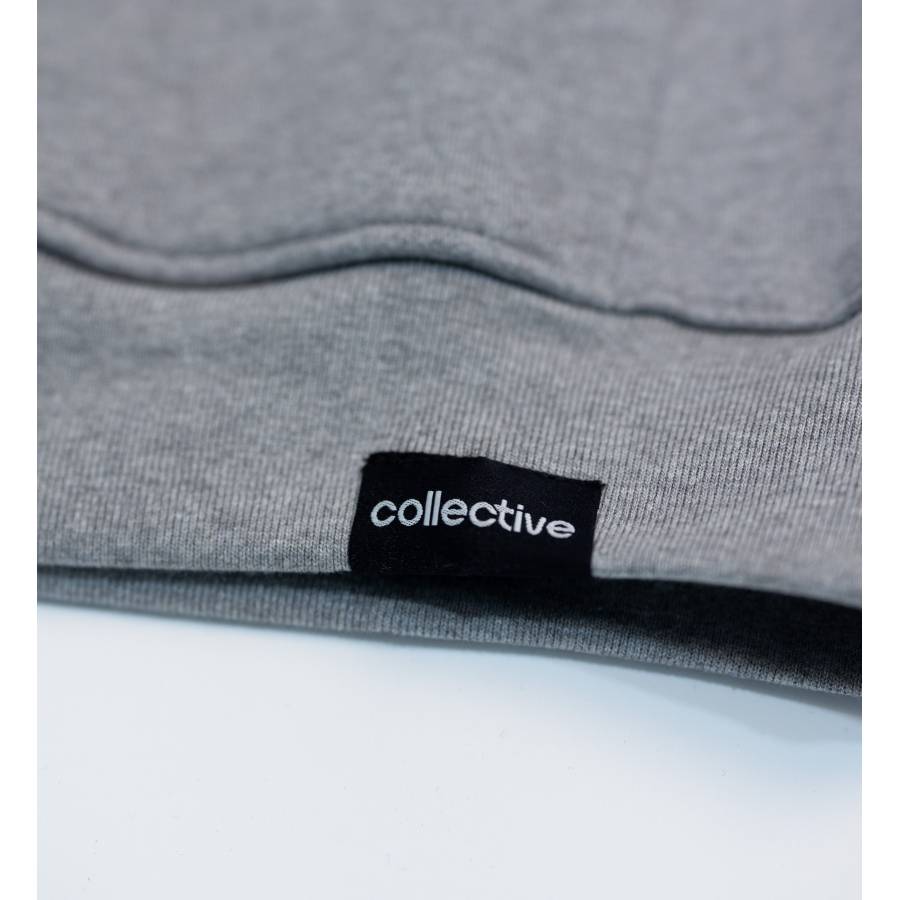 Collective World Hoodie - Grey Heather / Red 